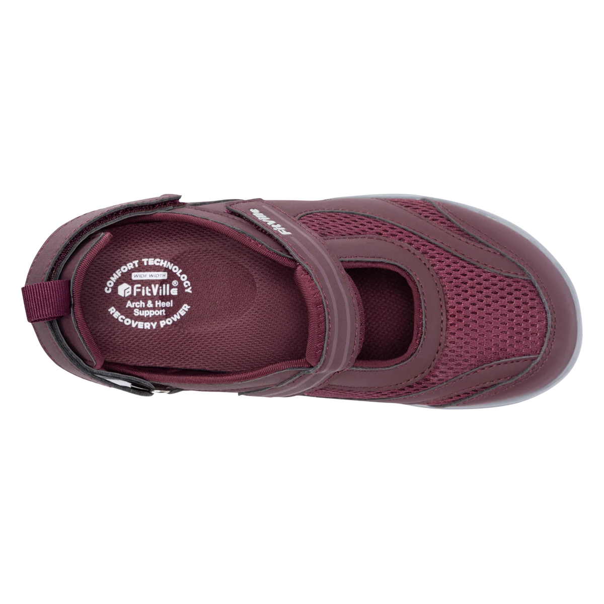 Fitville Women's Sandals Mary Jane Casual Shoes Widened Toe For Swollen Feet Lightweight Breathable Outdoor Elderly Shoes Sandal