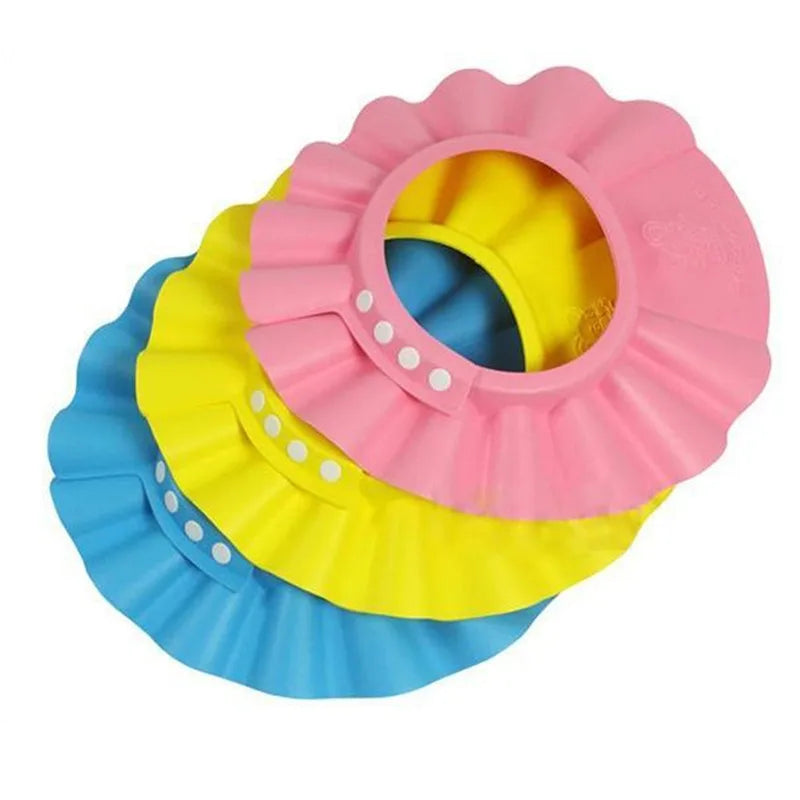 Adjustable Baby Shower Hat Toddler Kids Shampoo Bathing Shower Cap Wash Hair Shield Direct Visor Caps Baby Care Protect
