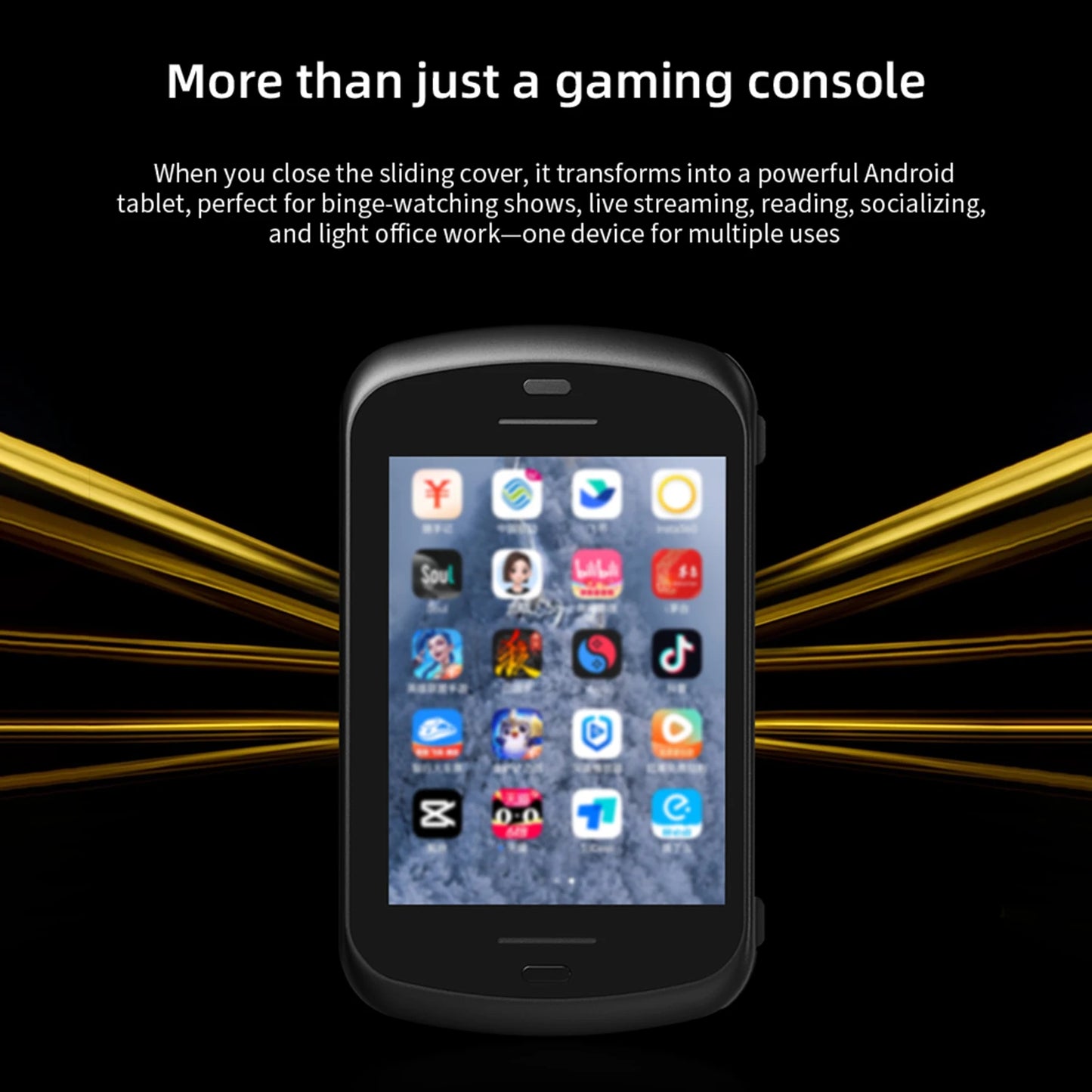 Anbernic RG Slide Retro Handheld Game Console 4.7" LTPS In-Cell Android Video Gaming Player Supports AI Assistant 1080p-Port Out
