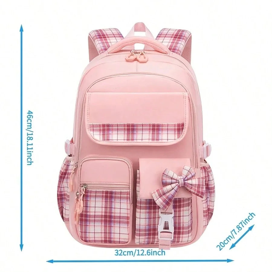 Backpack Student Backpack With Multiple Pockets, Large Capacity, Breathable And Lightweight Schoolbag With Reflective Strips
