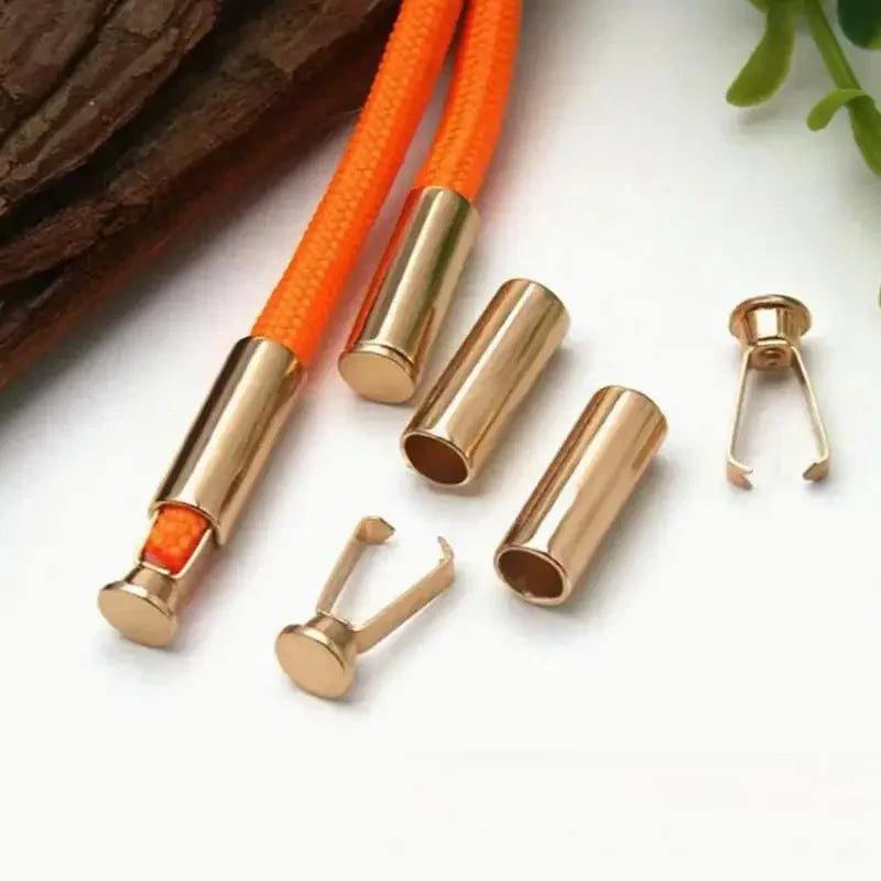 10pcs Heavy Duty Cord Locks Adjustable Metal Clips Secure Fastening for Shoelaces Bags Hoodies DIY Crafts Organizing Cables