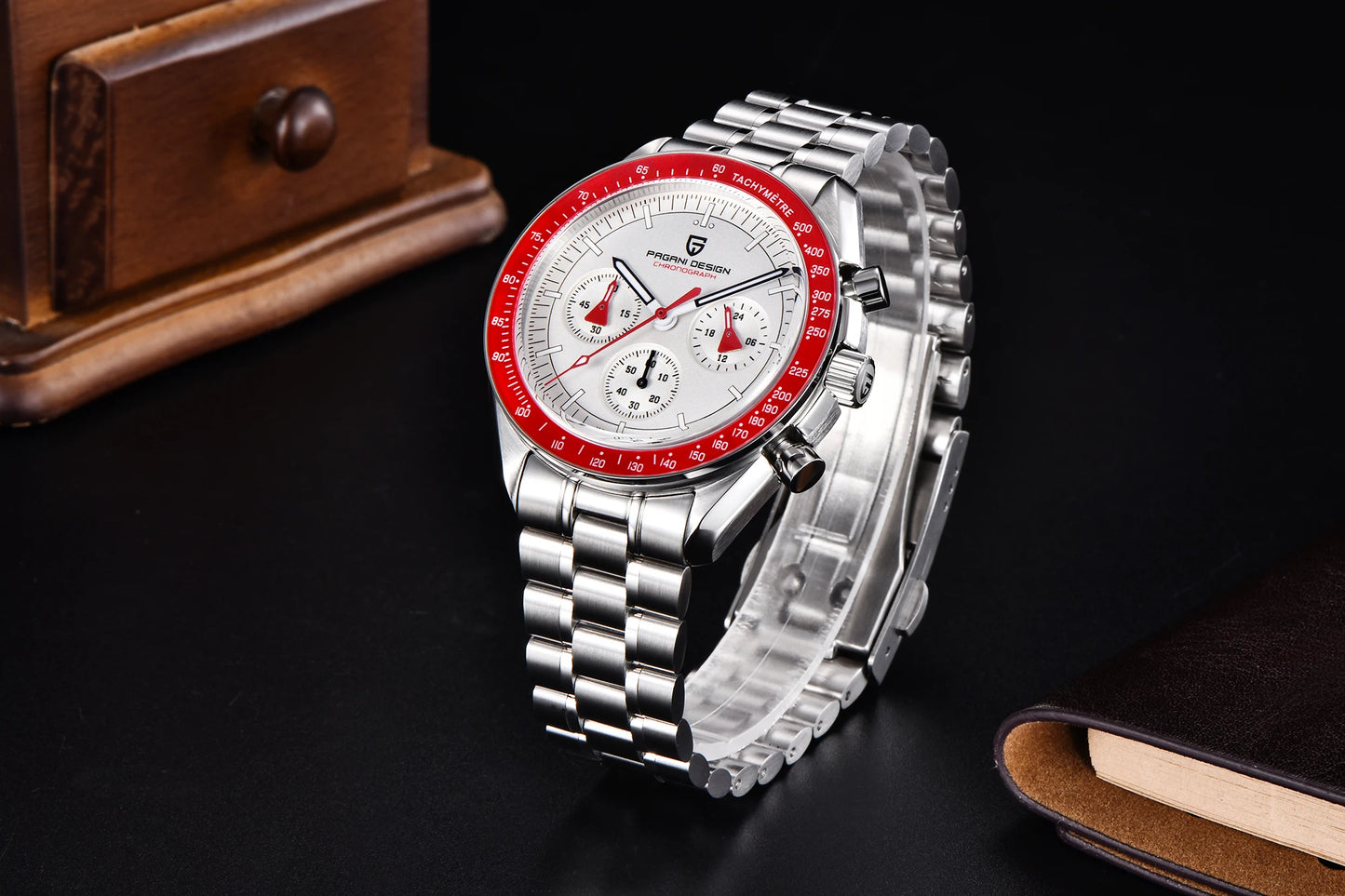 PAGANI DESIGN 1701 Moon Men's Watches Luxury Chronograph Quartz Watch For Men AR Sapphire Glass 100M Waterproof Wristwatch 2026