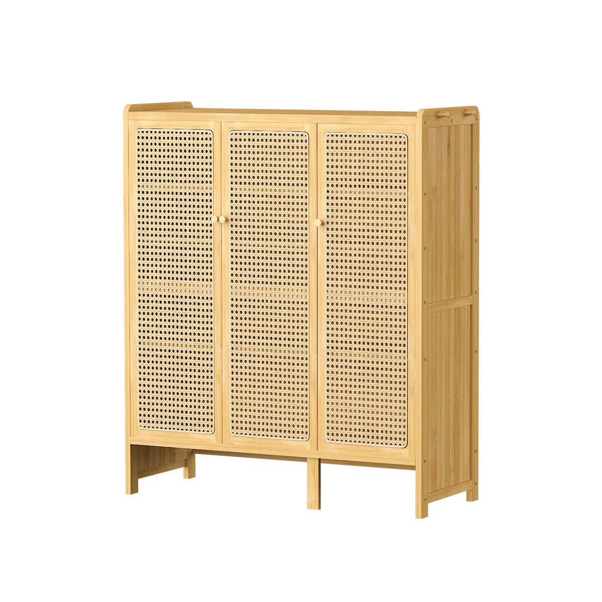 Wisfor Bamboo Shoe Rack Organizer 6 Tier Shelves Entryway Storage