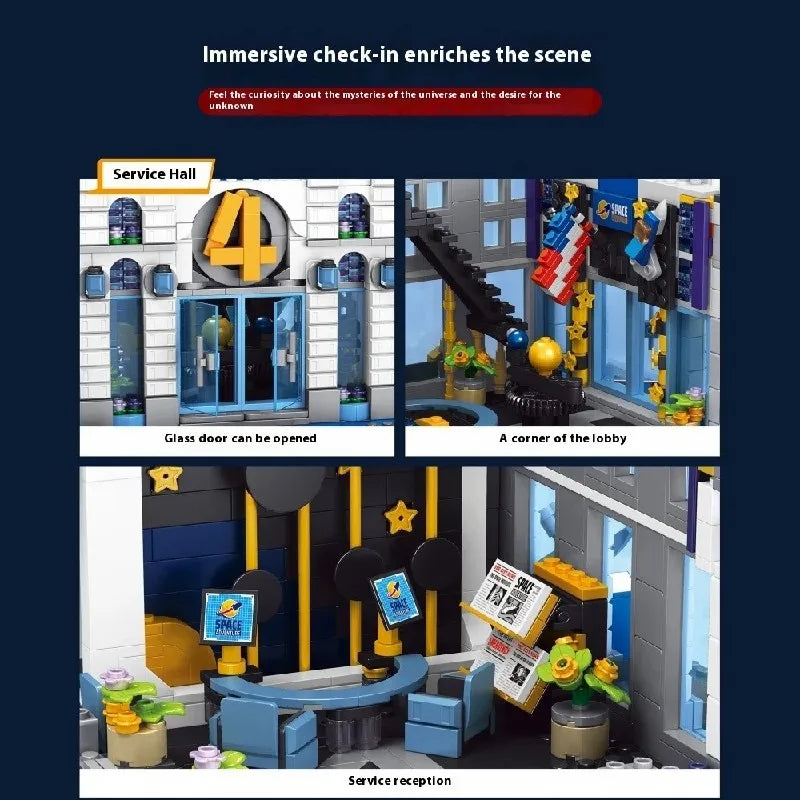 Movie Hero Architecture Series Building Sets Film Architecture Modular Building Block Assembly Model Adult Toy Collectible Gifts