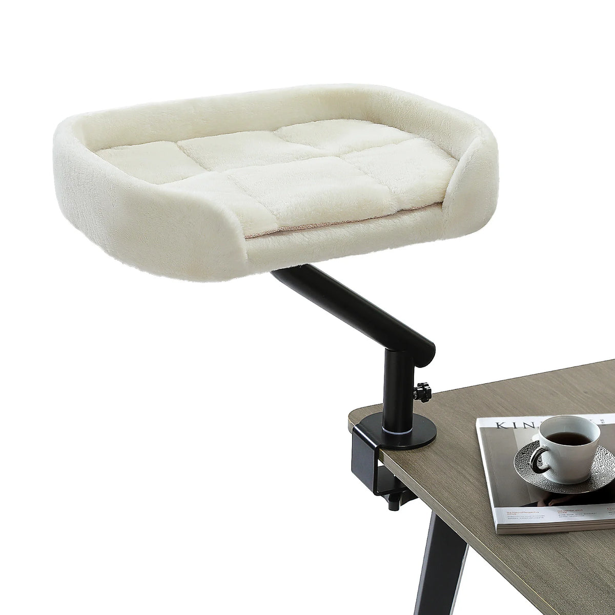 PAWZ Road Adjustable Cat Desk Bed With Plush Hammock