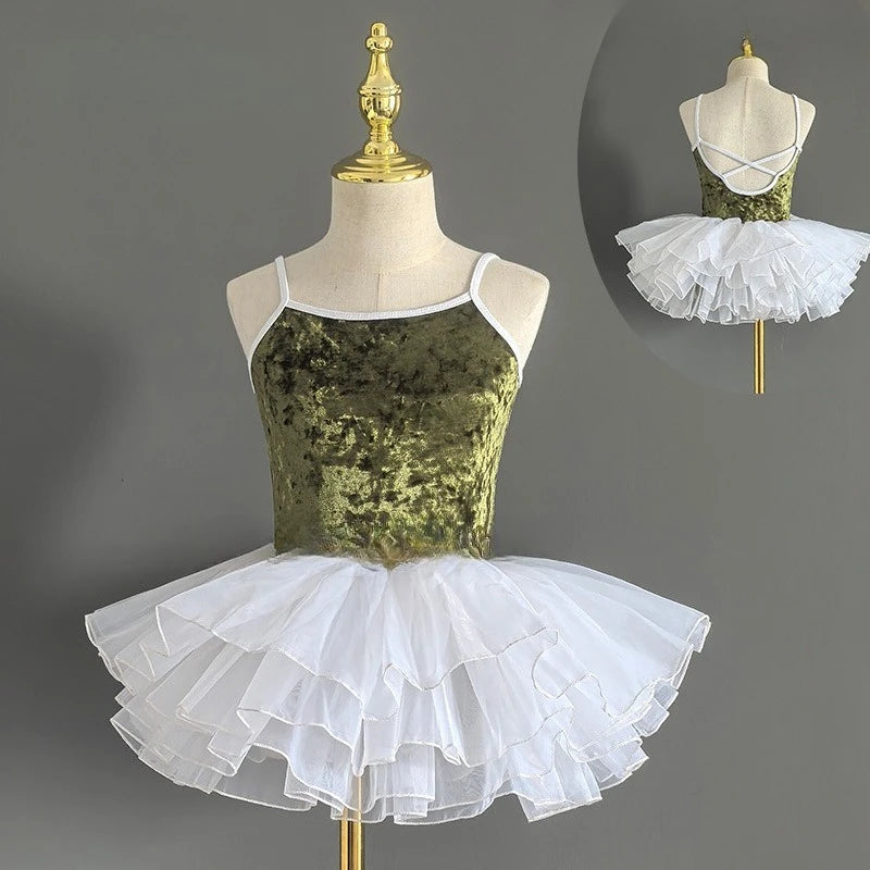 Girl's Gymnastics Leotard Ballet Training Suit Kids Jumpsuits Summer Ballet Outfits Leotards for Girls Clothing Children's Sets