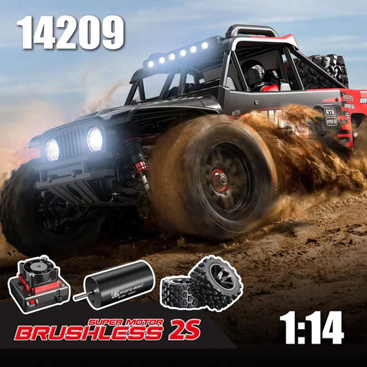 MJX 14209 1/14 RC Car Hyper Go 75km/h Brushless 2.4G Remote Control 4WD Off-road Racing RC Truck Hobby RC Toy Gift
