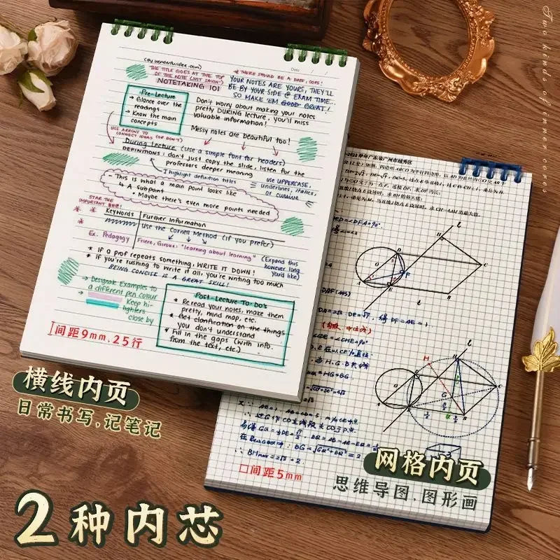A5 Back to School Deals! 60 Sheets Premium Thick Spiral Journal, Smooth Lined Pages, Strong PP Cover, Perfect for Kids & College Students