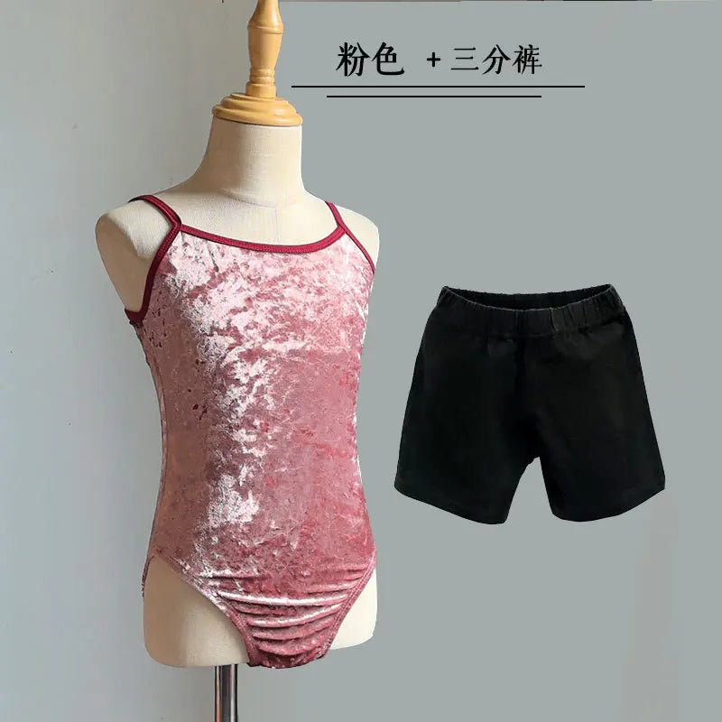 Girl's Gymnastics Leotard Ballet Training Suit Kids Jumpsuits Summer Ballet Outfits Leotards for Girls Clothing Children's Sets