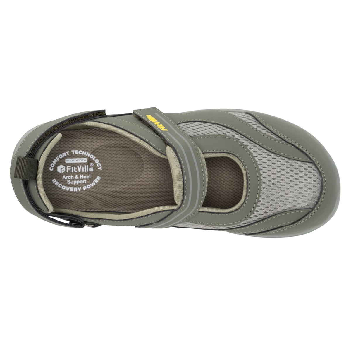 Fitville Women's Sandals Mary Jane Casual Shoes Widened Toe For Swollen Feet Lightweight Breathable Outdoor Elderly Shoes Sandal