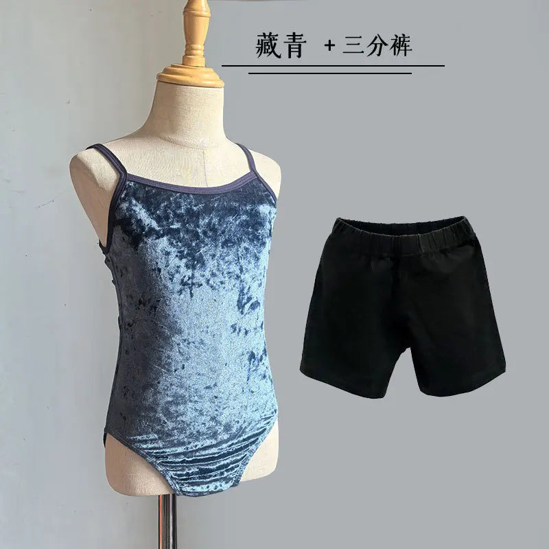 Girl's Gymnastics Leotard Ballet Training Suit Kids Jumpsuits Summer Ballet Outfits Leotards for Girls Clothing Children's Sets