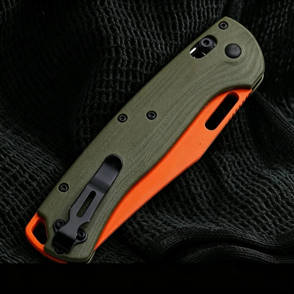 BM 15535 G10 Handle Locking Pocket Knife For Outdoor Use