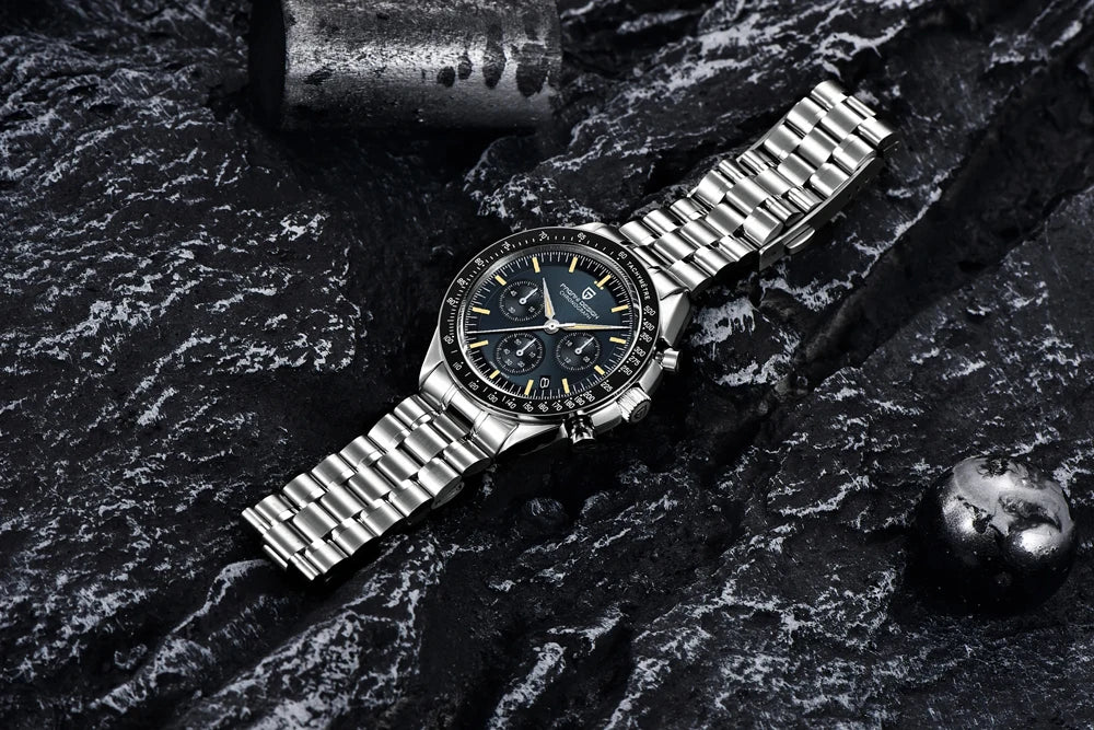 PAGANI DESIGN 1701 Moon Men's Watches Luxury Chronograph Quartz Watch For Men AR Sapphire Glass 100M Waterproof Wristwatch 2026