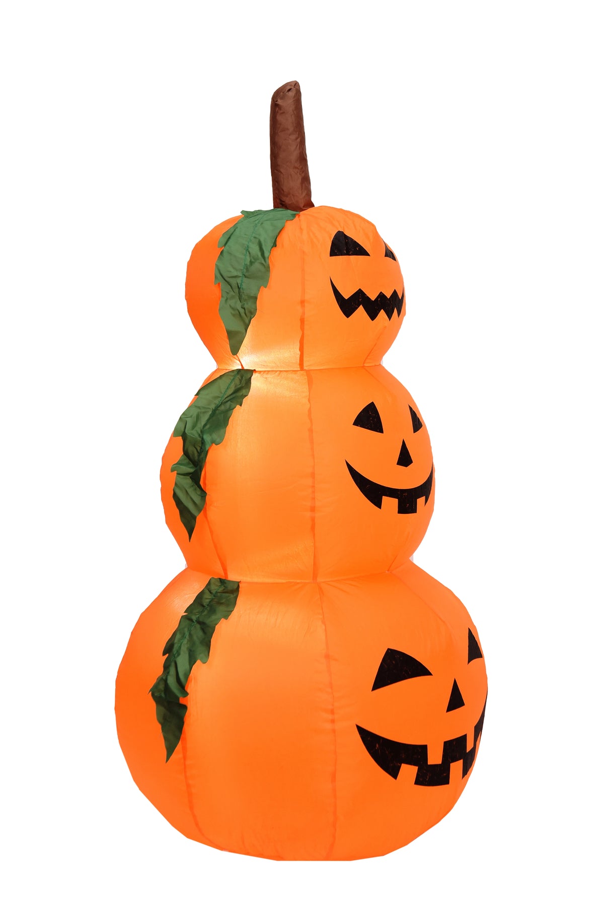 3.9FT LED Halloween Inflatable Pumpkin Decoration Stacked Pumpkins Blow Up with Built-in Lights Outdoor Airblown Yard Decor for Garden Lawn Porch Party Glowing Pumpkin Photobooth Prop New Arrivals