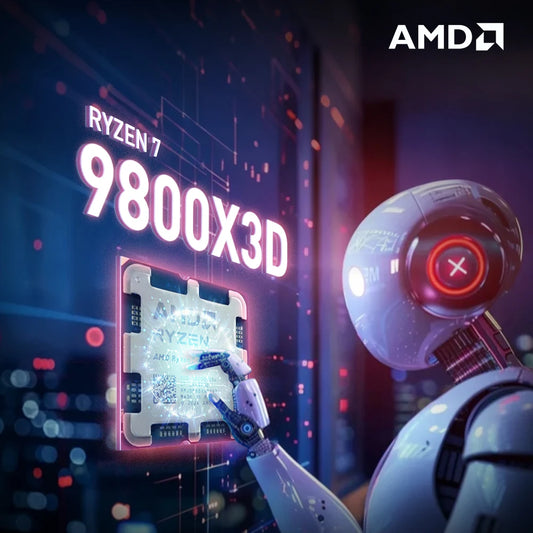 AMD Ryzen 7 9800X3D 8-Core 16-Thread L3=96M 4.7GHz 120W DDR5 Socket AM5 4NM R7 9800X3D Gaming Processor but No Fan