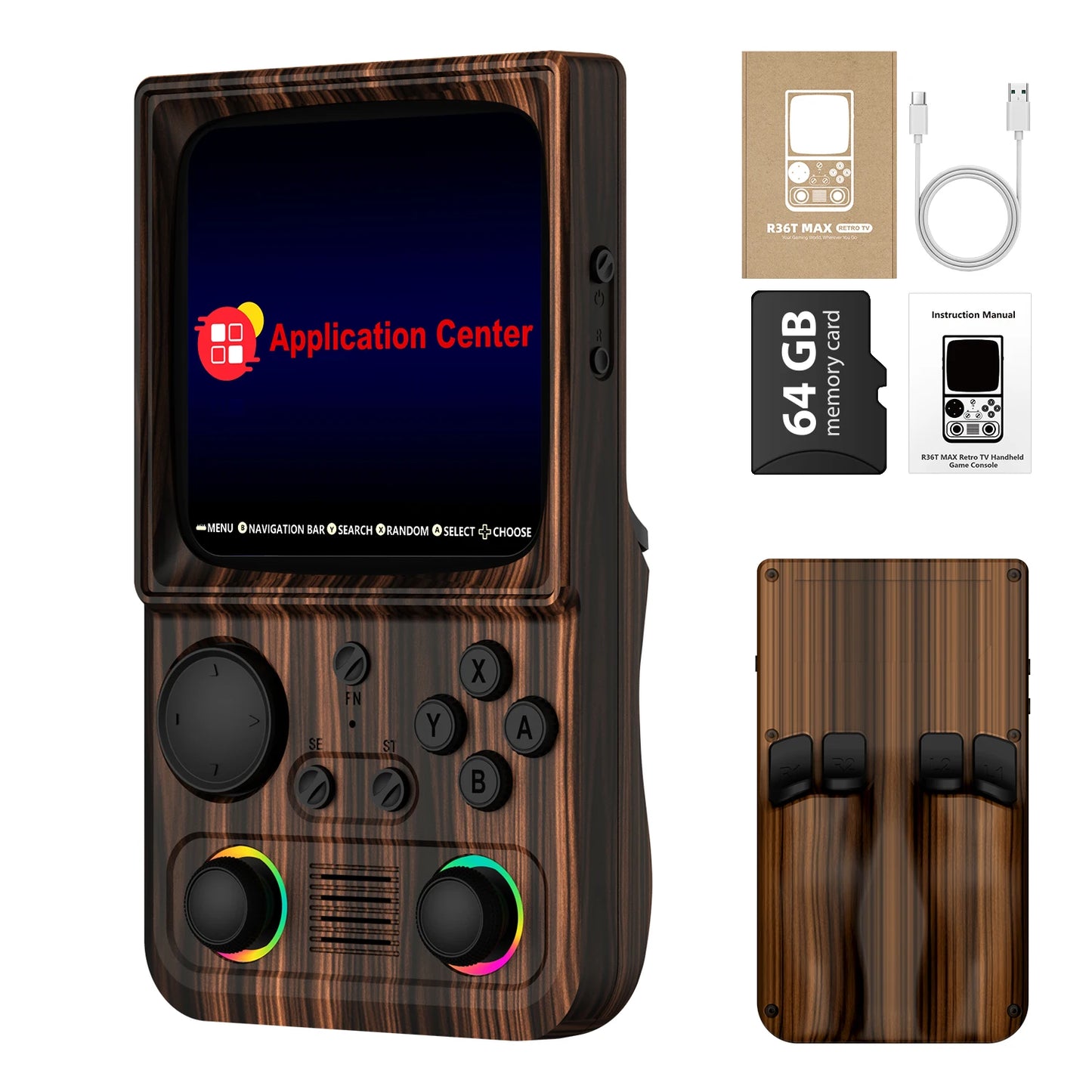 AISLPC R36T MAX Retro TV Handheld Game Console 18000+Games Wi-Fi Multiplayer 4.0" IPS Screen Portable Pocket Video Player