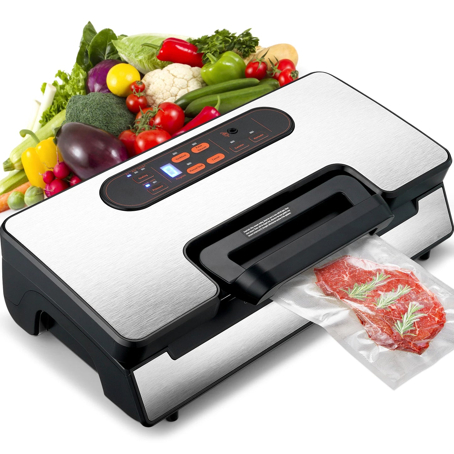 SucceBuy Vacuum Sealer Machine 130W 12V With Free Bags