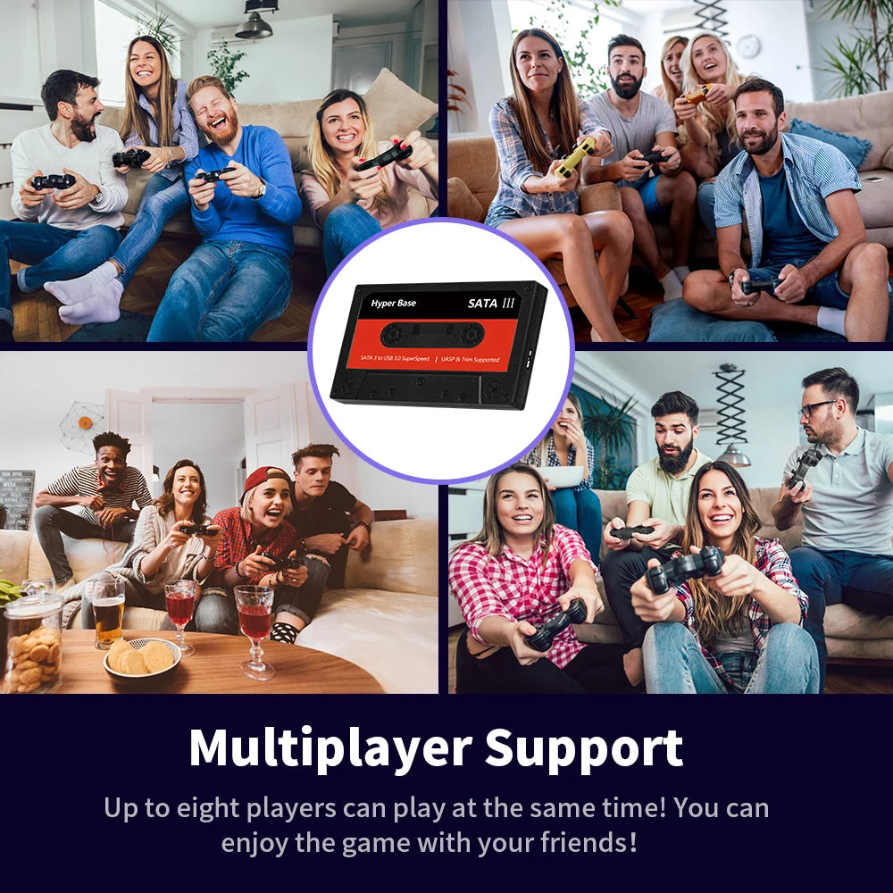JMachen External 2T Game HDD Batocera 35 with 52000+Games For PS3/PS2/Wii/WiiU/DC/N64/MAME/SS Game Console for Windows PC/Laplop