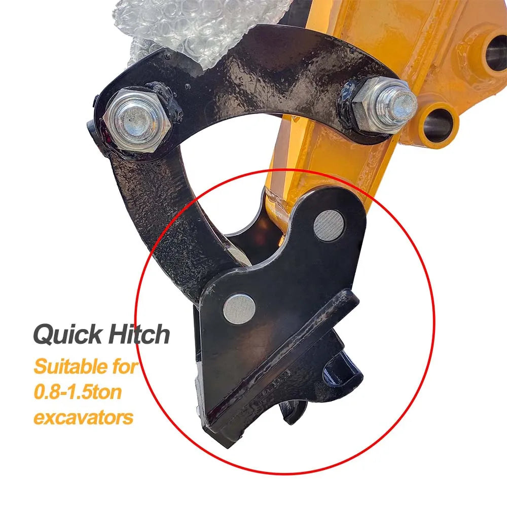 USA STOCK Mechanical Quick Hitch Mini Excavator Attachments for 0.8ton-1.5ton Mini Excavators Free Shipping