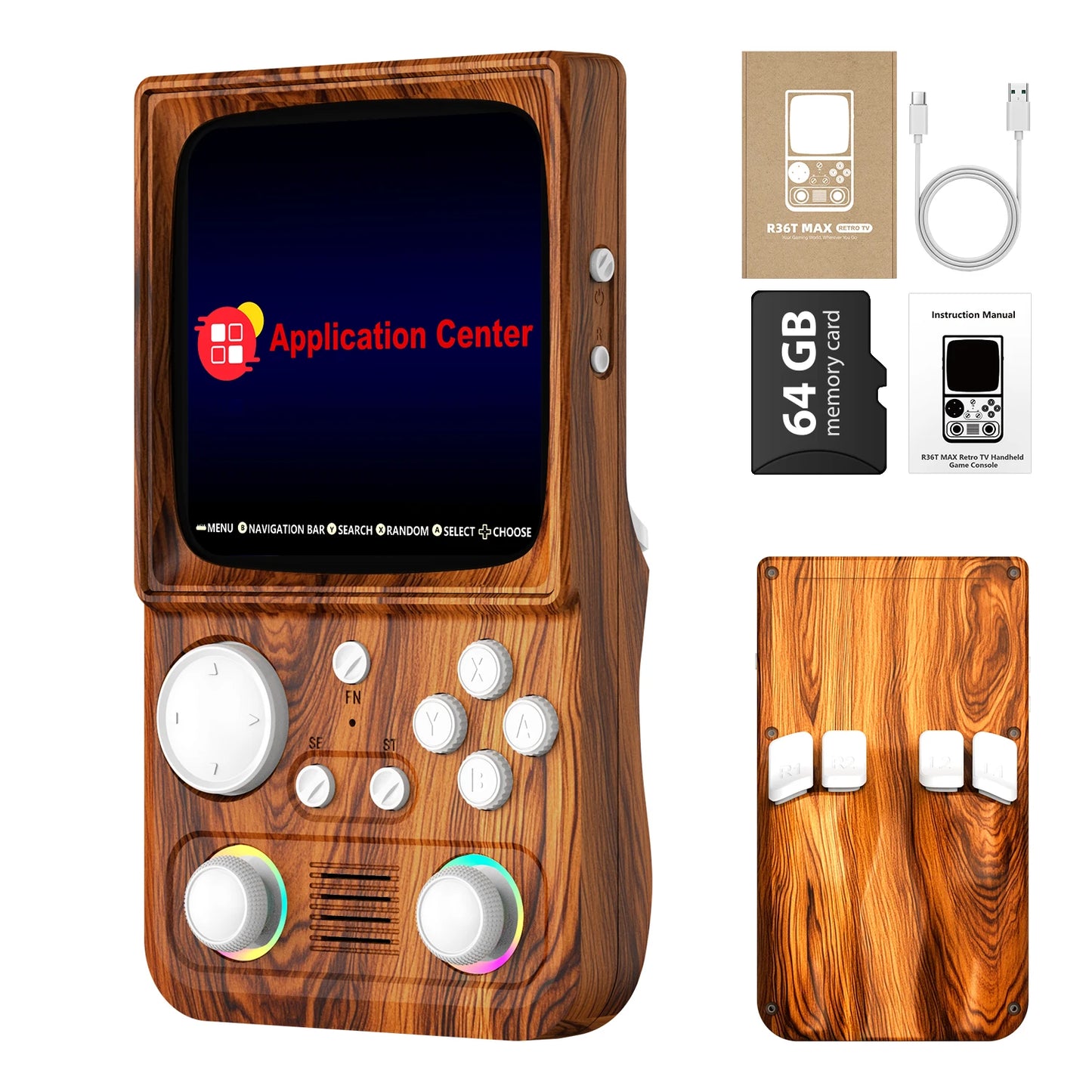 AISLPC R36T MAX Retro TV Handheld Game Console 18000+Games Wi-Fi Multiplayer 4.0" IPS Screen Portable Pocket Video Player