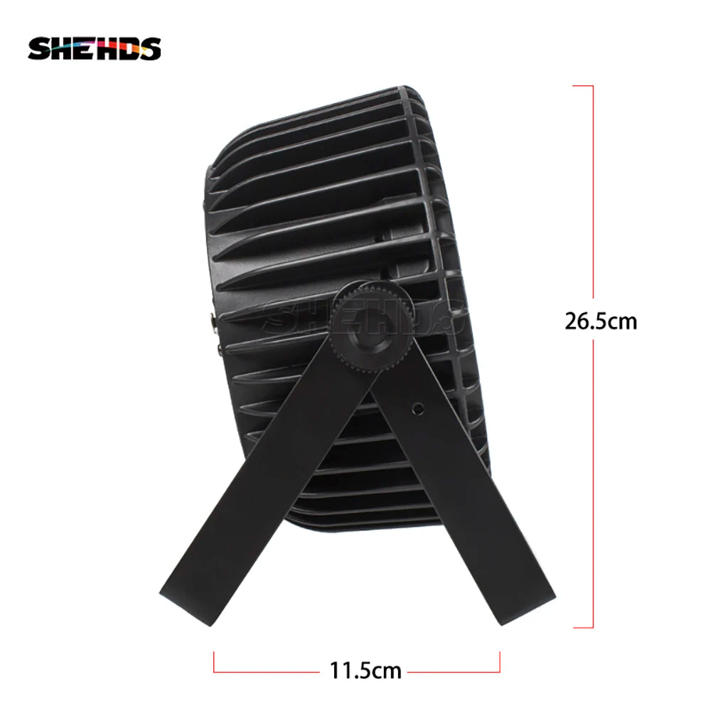 SHEHDS Aluminum Alloy LED Flat Par Lighting18x12W RGBW/18x18W RGBWA+UV DMX512 Disco Christmas Lights DJ Equipment Audience