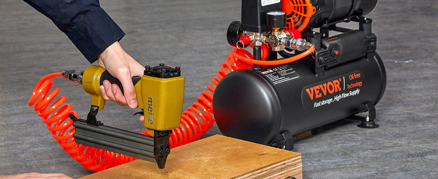 SucceBuy Silent Air Compressor 900W 1450W 1800W Quiet Oil-free Portable Air Pump for Repair Tire Inflation Whisper Compressor