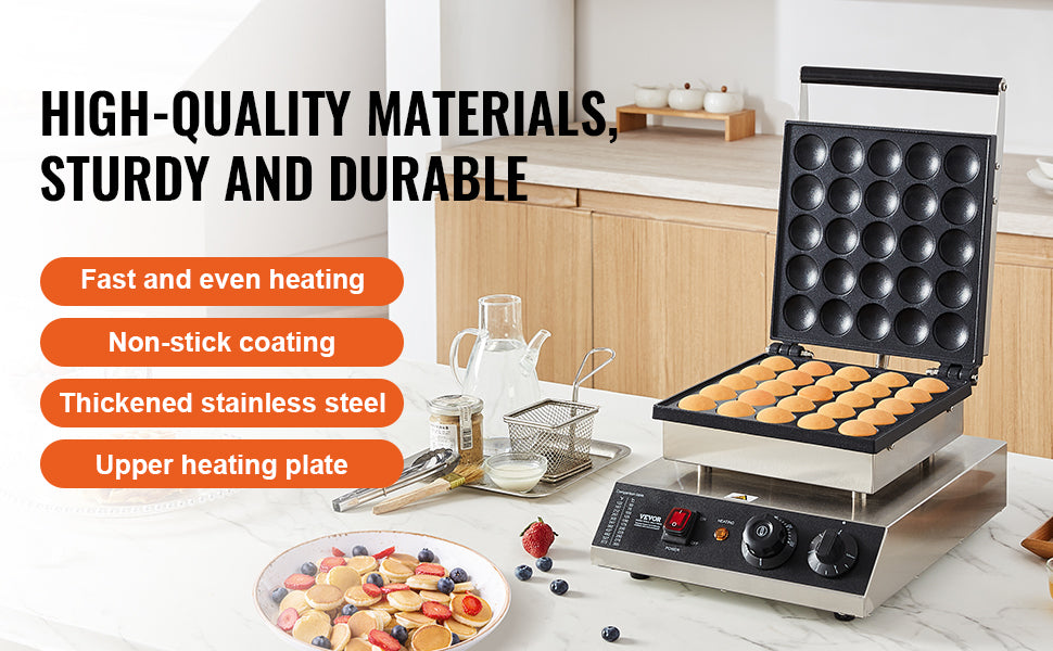 SucceBuy Electric Waffle Maker 25PCS Mini Dutch Pancake Maker Dorayaki Machine Waffreras Kitchen Home Appliance Snack Gaufriers