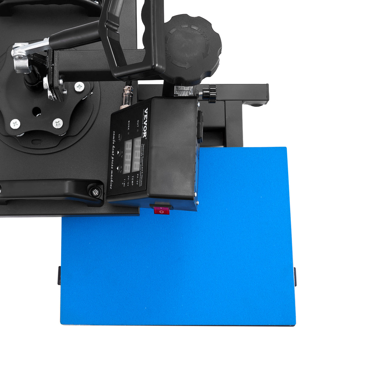 SucceBuy 12x10 In Dual Digital Heat Press Machine 650W Swing Away 360 Degree Rotation Transfer Sublimation Printing for T-Shirt